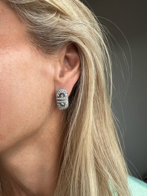 Bulgari, "Parentesi" Earrings White Gold and Diamonds