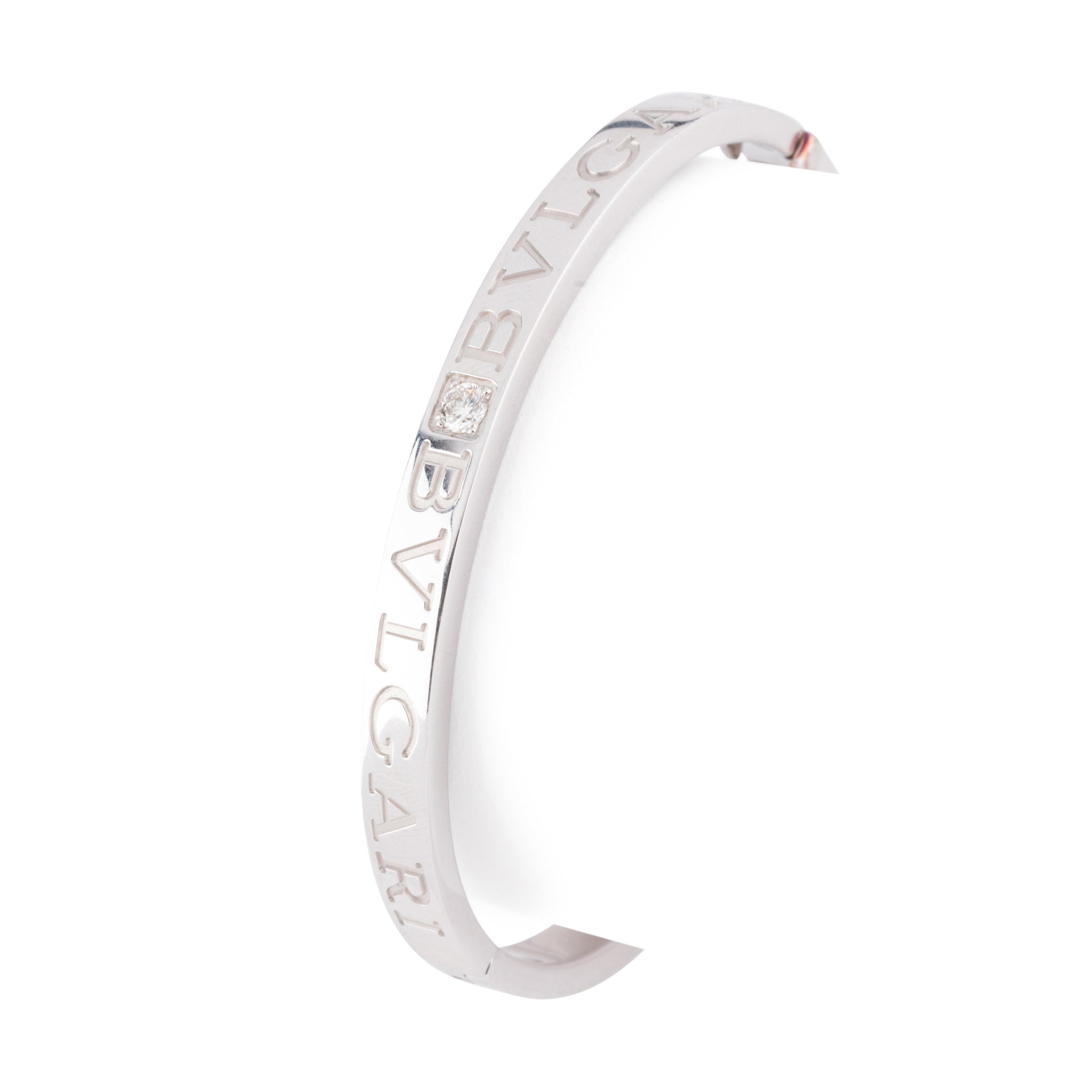 Bulgari "Bulgari Bulgari" bracelet in 18k white gold and diamonds