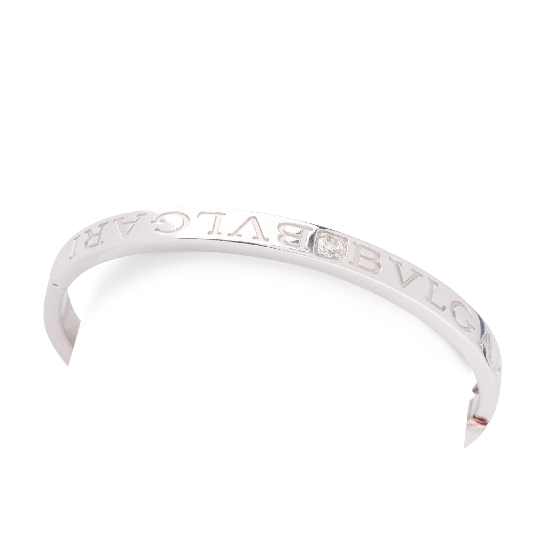 Bulgari "Bulgari Bulgari" bracelet in 18k white gold and diamonds