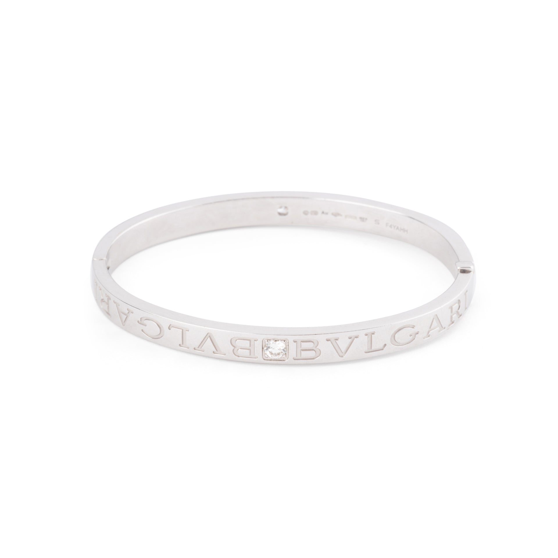 Bulgari "Bulgari Bulgari" bracelet in 18k white gold and diamonds