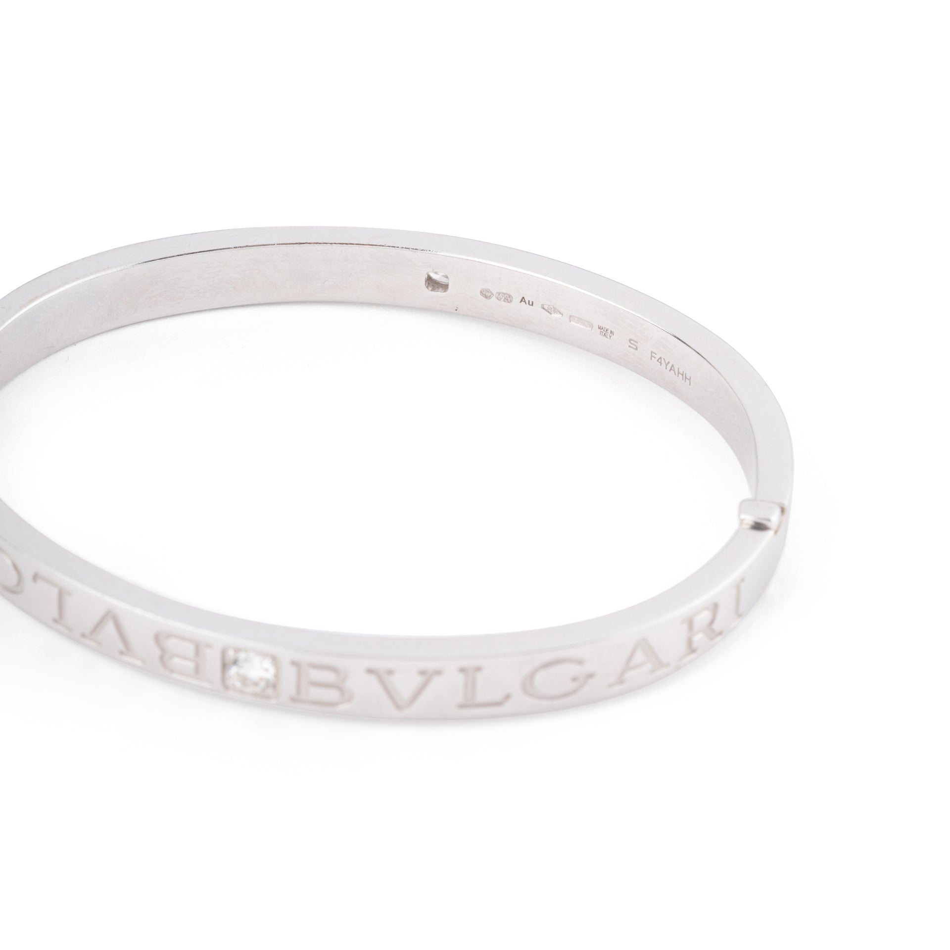 Bulgari "Bulgari Bulgari" bracelet in 18k white gold and diamonds