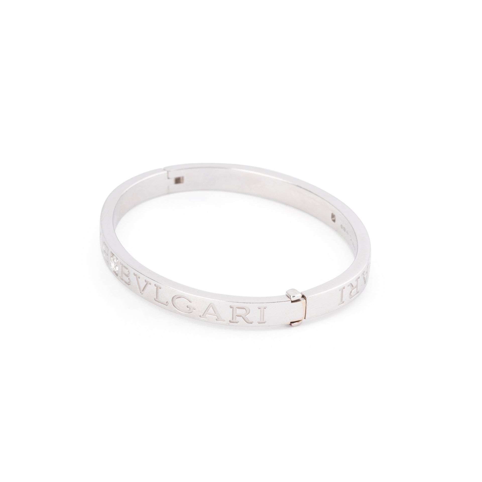 Bulgari "Bulgari Bulgari" bracelet in 18k white gold and diamonds