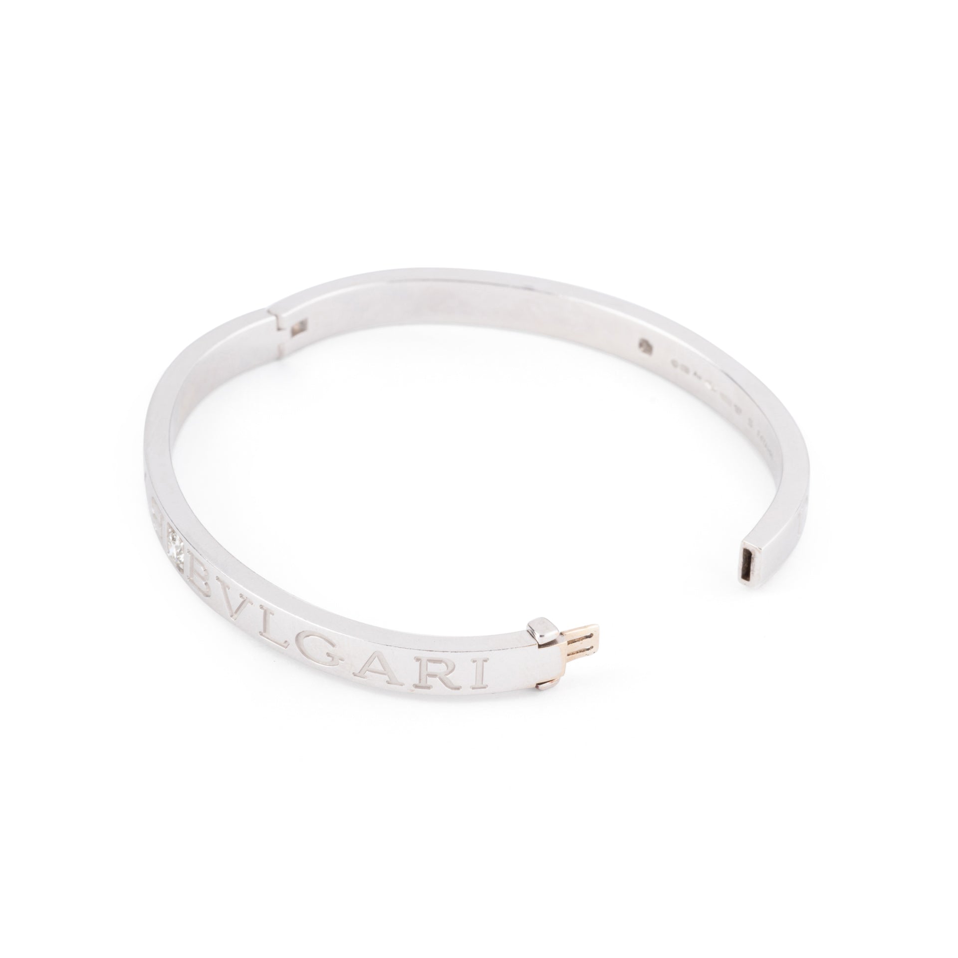 Bulgari "Bulgari Bulgari" bracelet in 18k white gold and diamonds