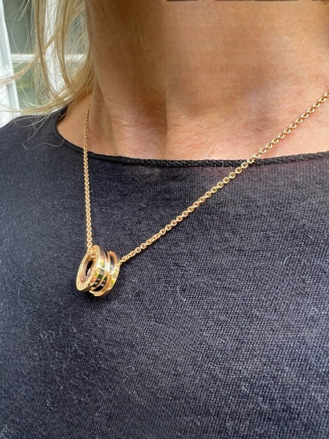 Bulgari, B Zero 1 necklace Legend design 18k rose gold by Zaha Hadid