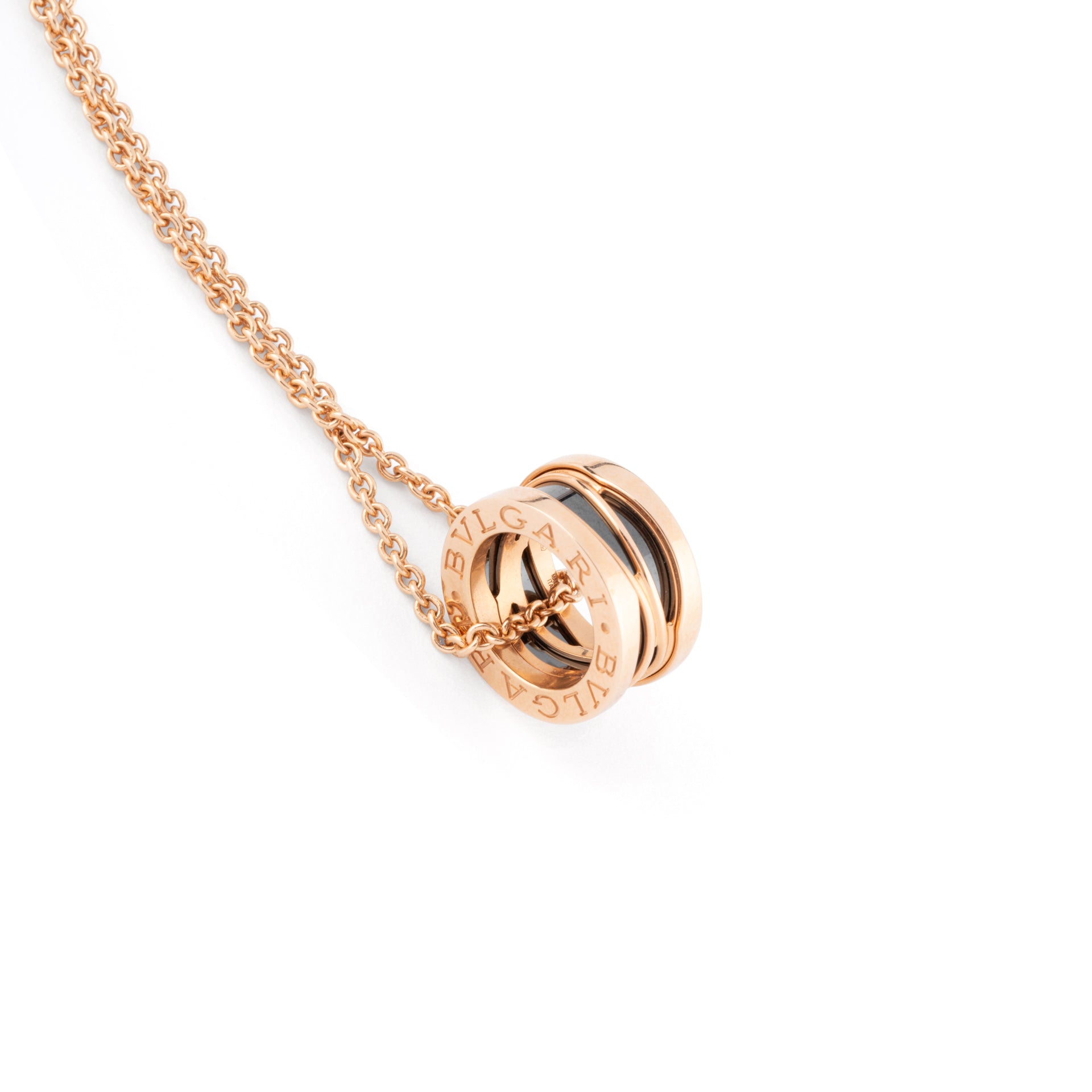 Bulgari, B Zero 1 necklace Legend design 18k rose gold by Zaha Hadid