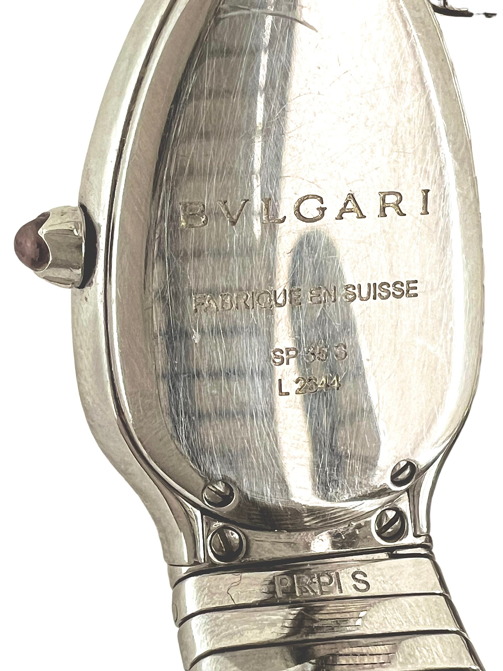 Bulgari montre Serpenti en acier