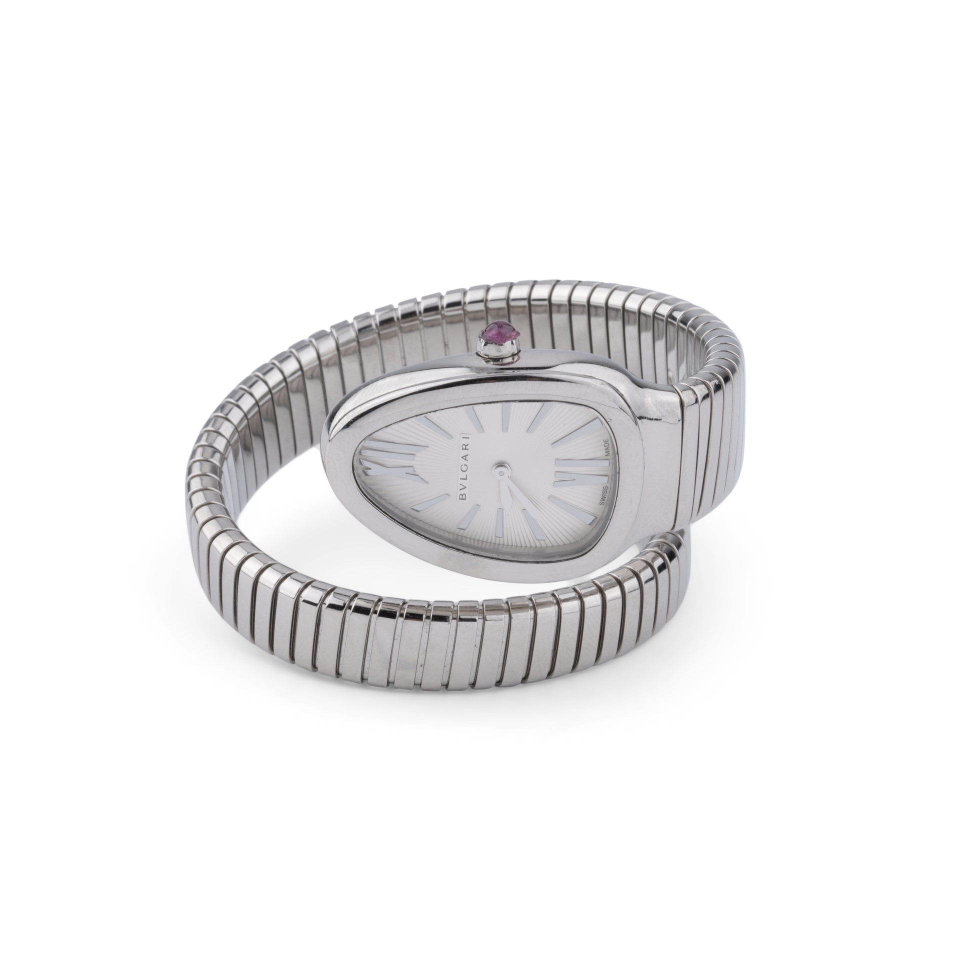 Bulgari, Serpenti watch in steel,