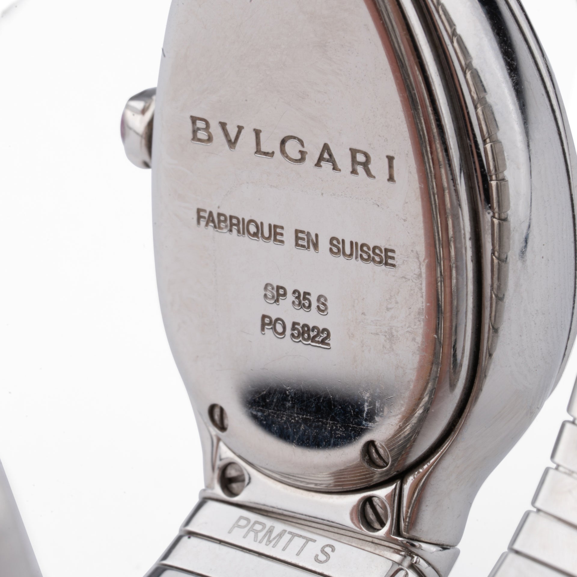 Bulgari, Serpenti watch in steel,