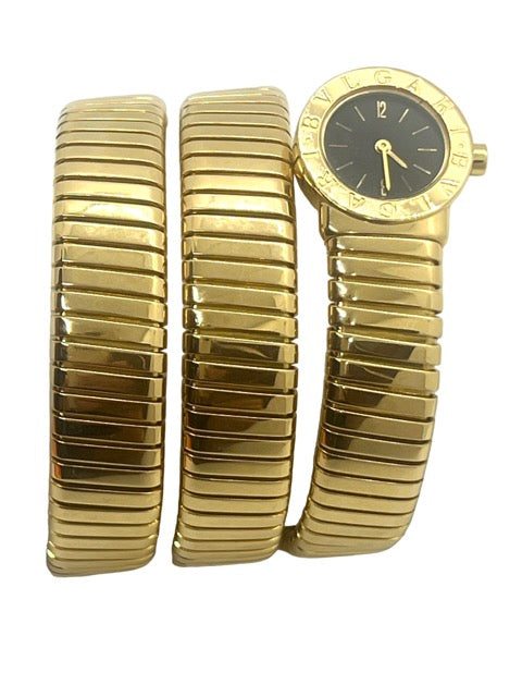 Bulgari Vintage Montre Bracelet Serpenti Tubogas Or jaune 18k