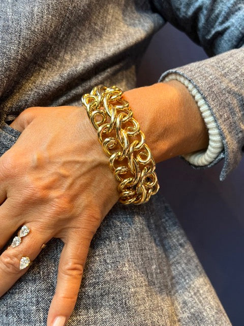 Carlo Weingrill bracelet en or jaune 18K