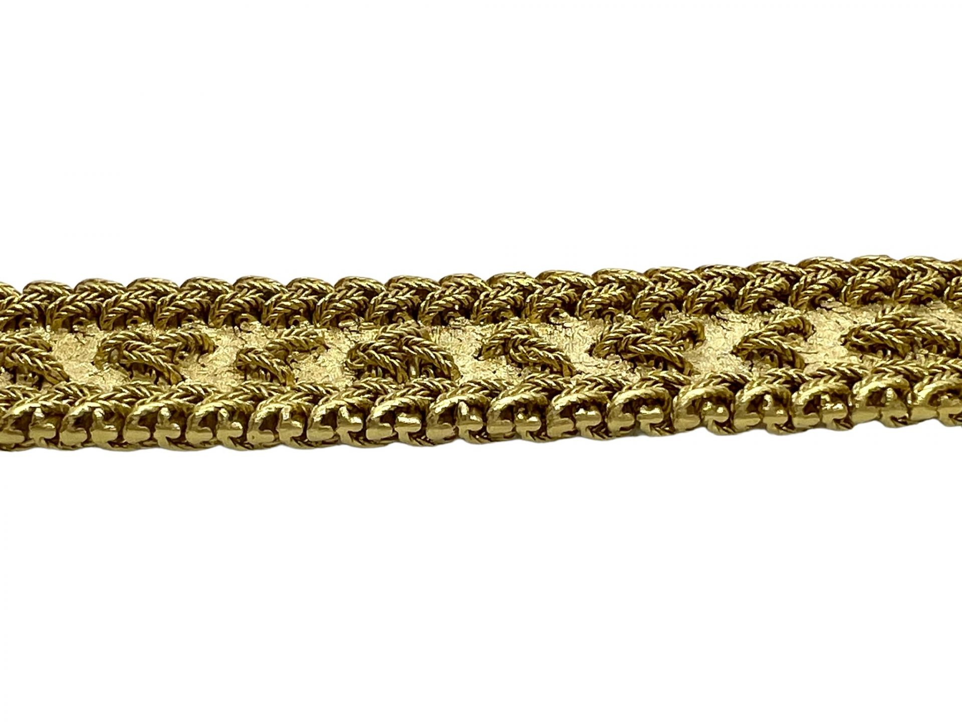 Gay Frères, Polish mesh bracelet, 18K gold