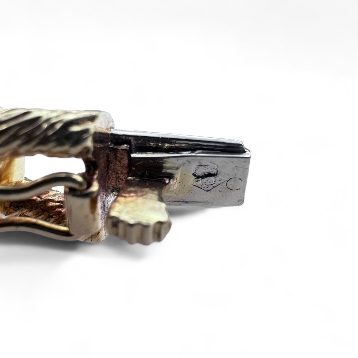 Georges LENFANT. Bracelet en or jaune pavé de diamants. - Maison Eloe