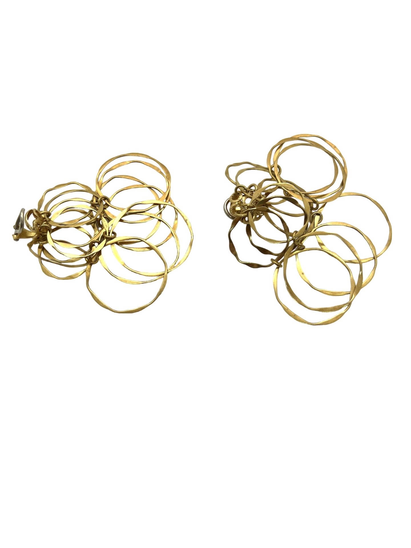 Boucles d'oreilles Cartier anneaux mobiles en or 18K