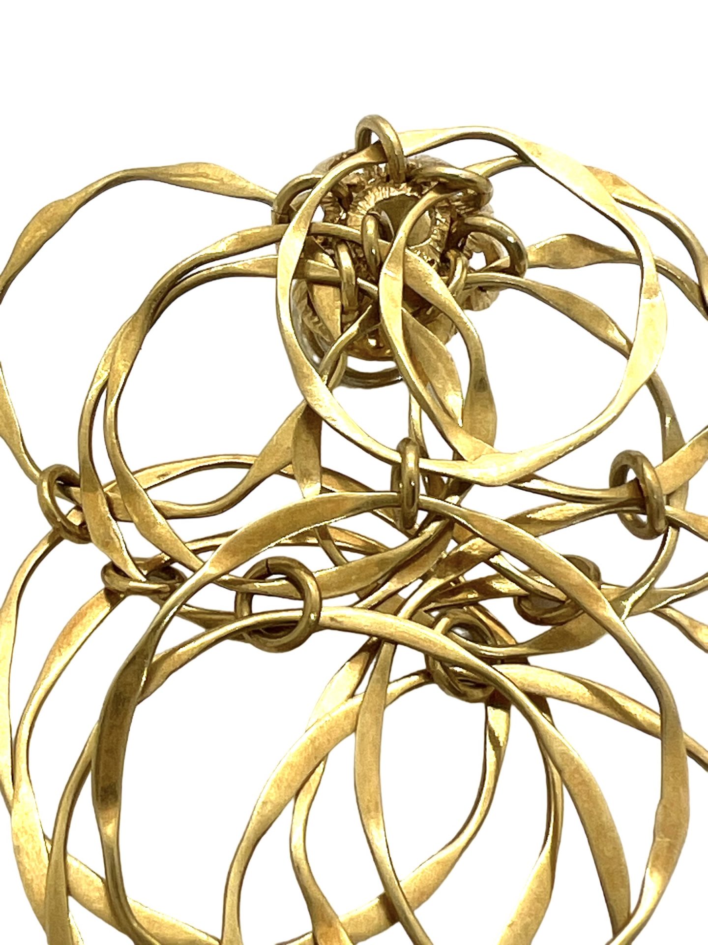 Cartier 18K gold moving ring earrings