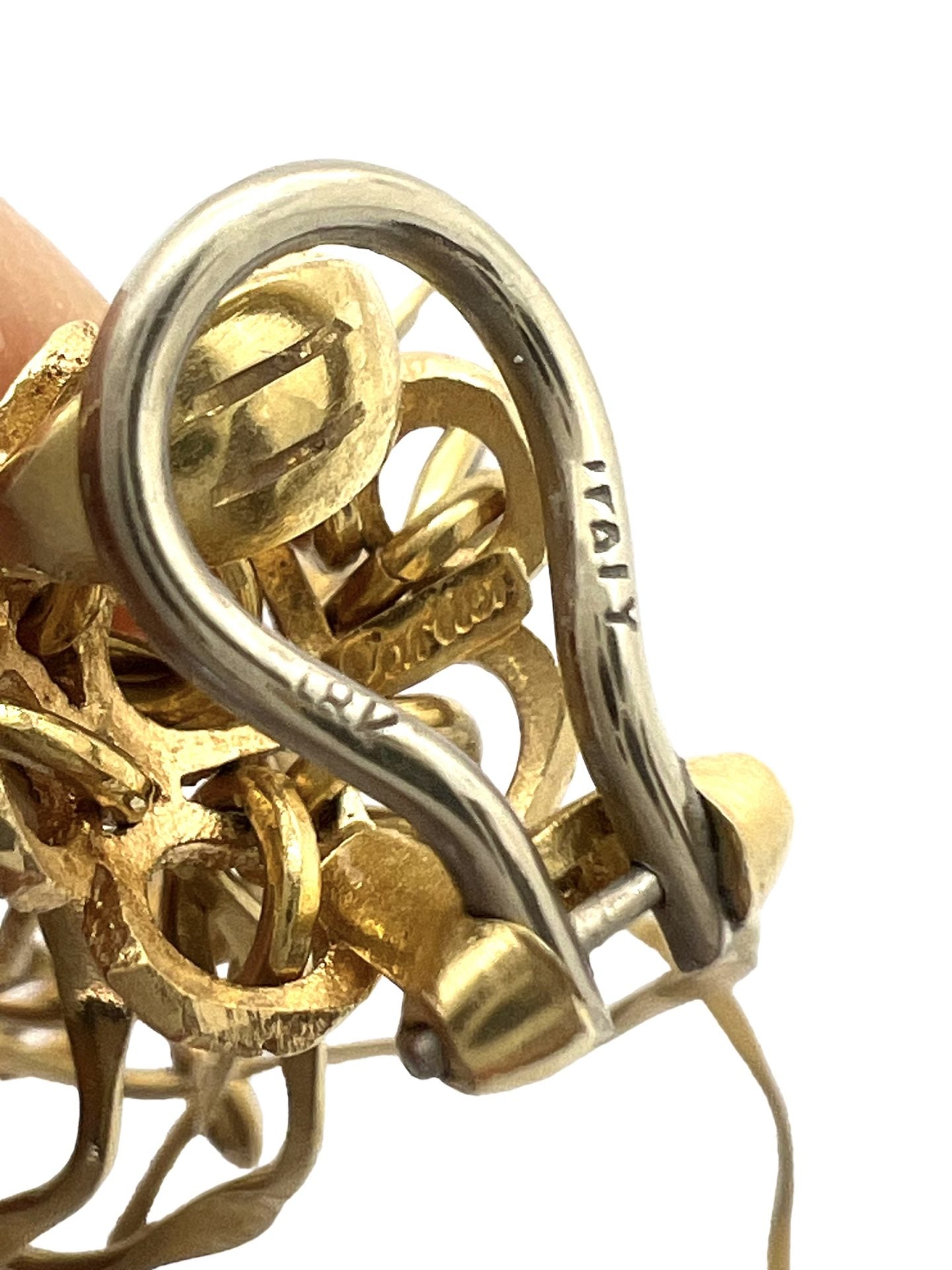 Cartier 18K gold moving ring earrings