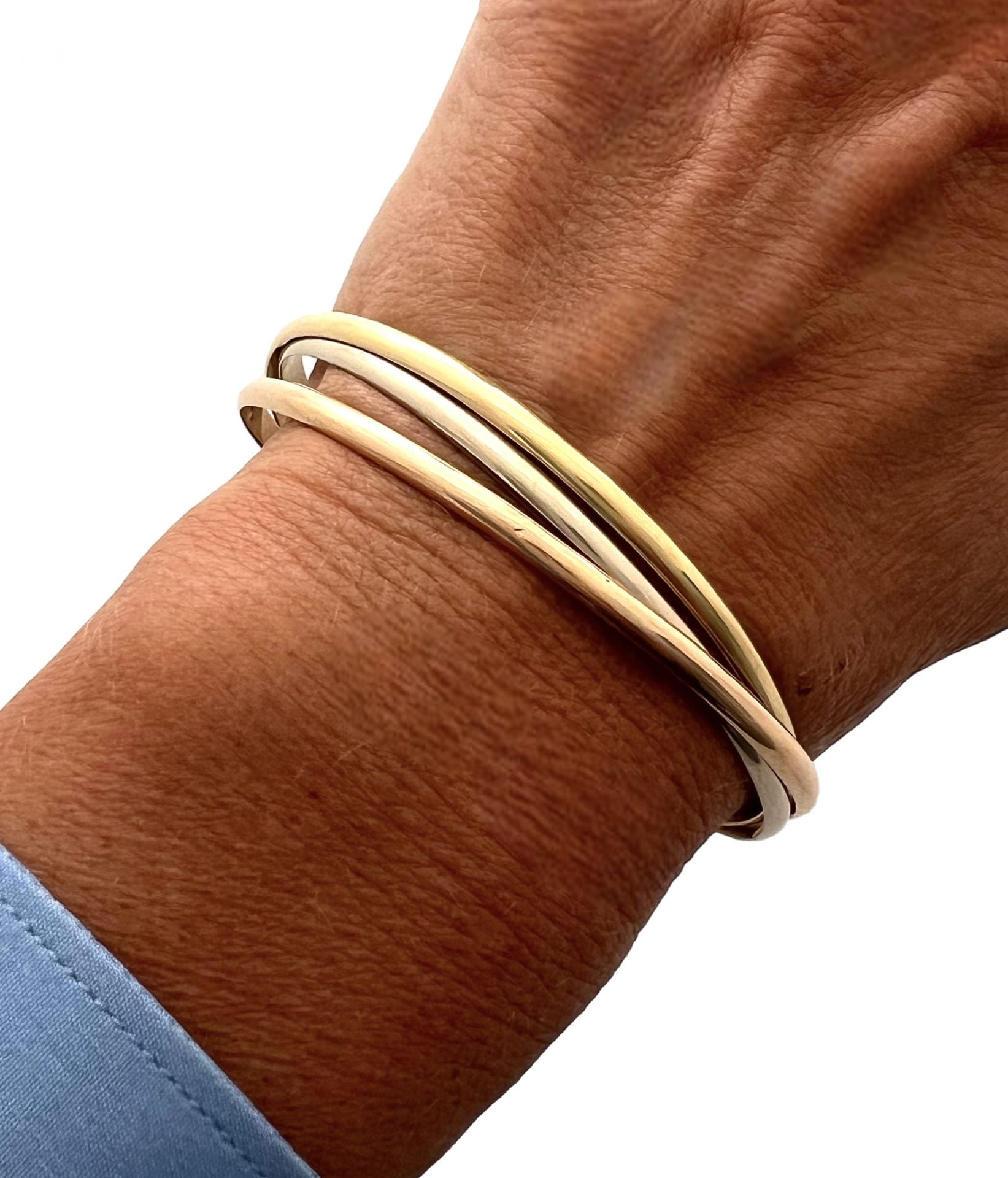 Cartier Paris, Trinity three gold bracelet