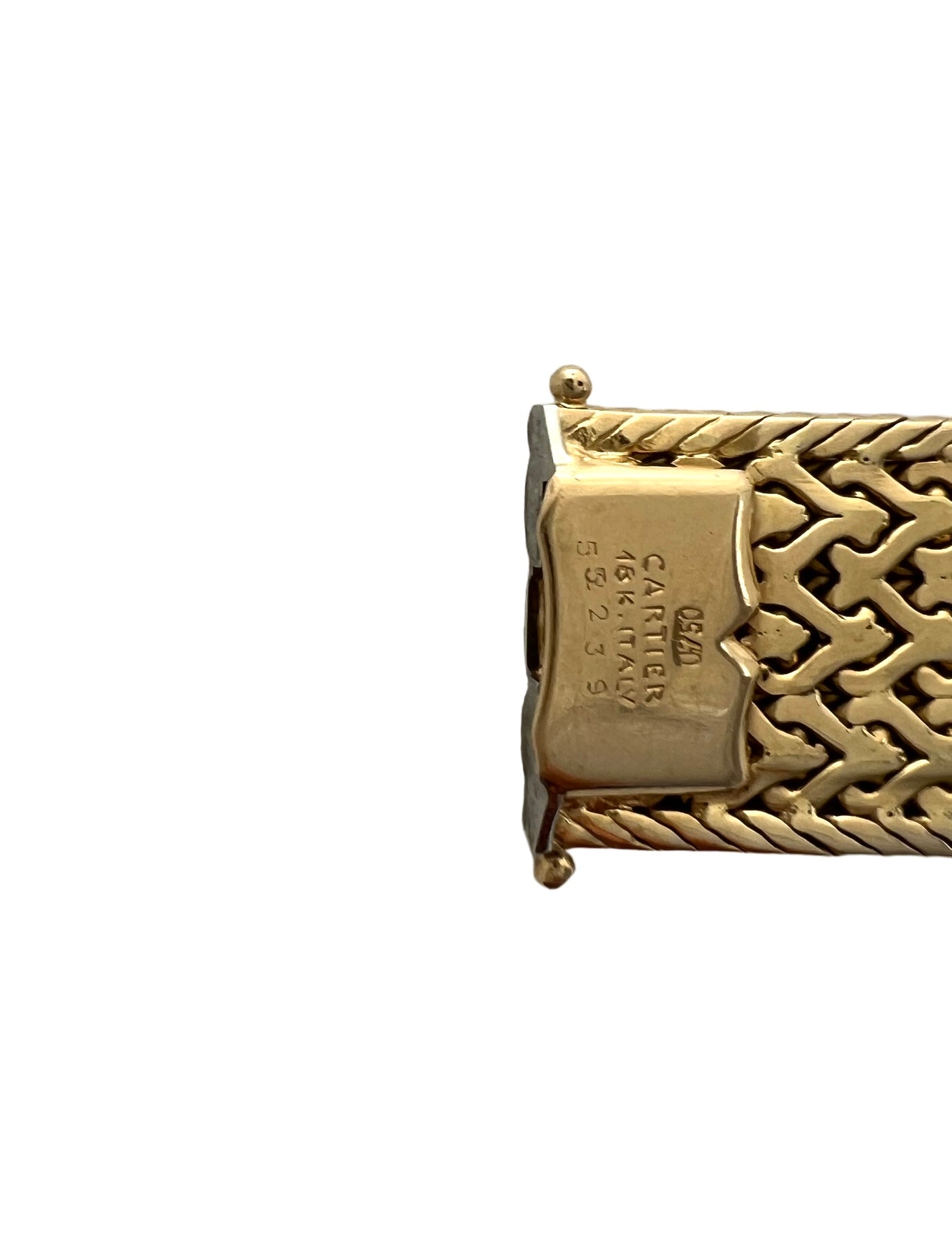 Cartier Italy Florentine mesh bracelet