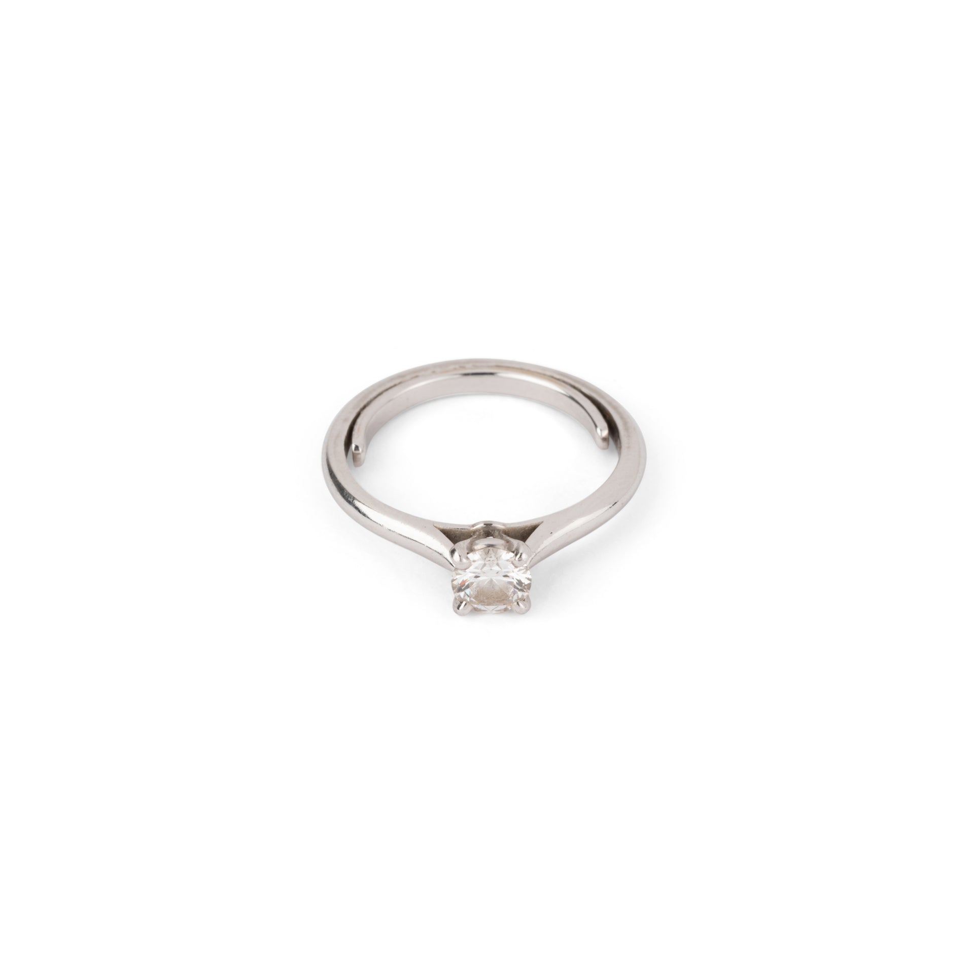 A Cartier platinum and diamond ring