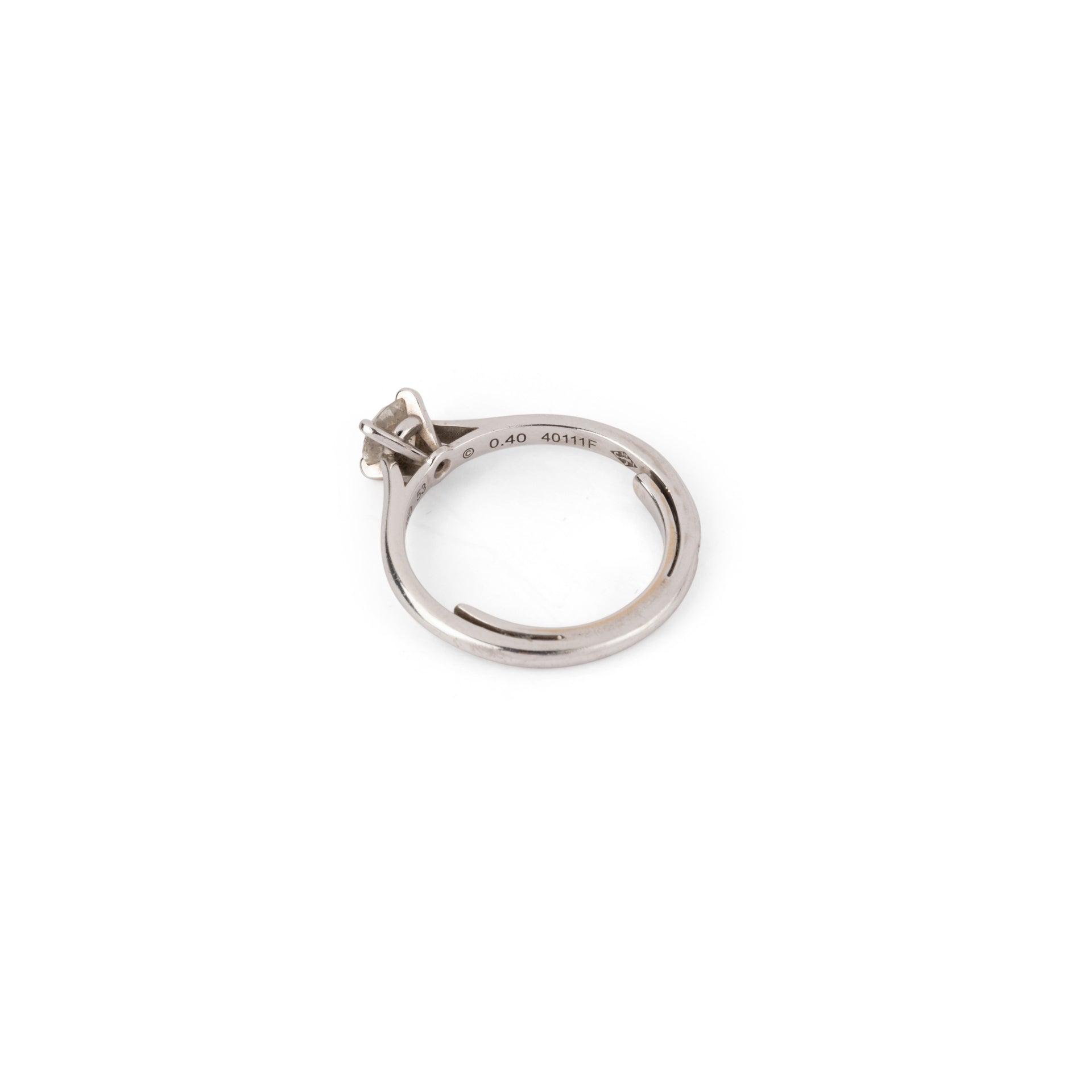 A Cartier platinum and diamond ring