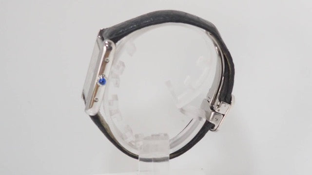 A Cartier Tank solo watch in steel
