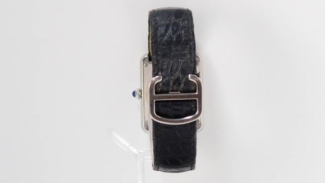 A Cartier Tank solo watch in steel