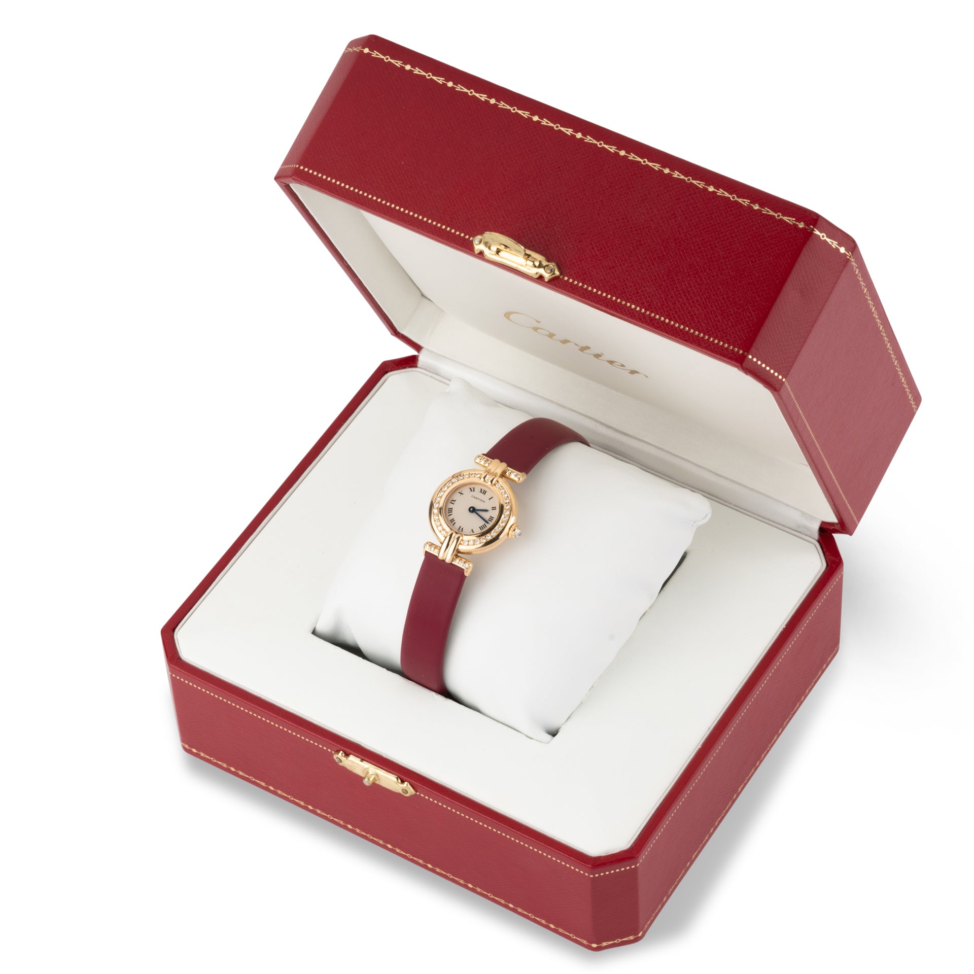 Cartier "Colisée" watch, yellow gold and diamonds