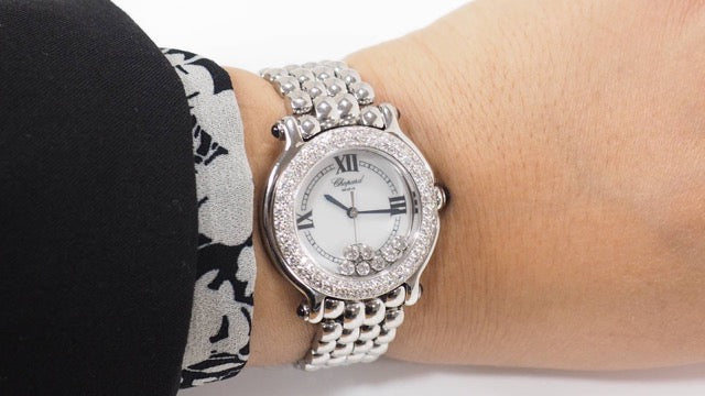 Chopard Happy Sports Diamonds steel watch