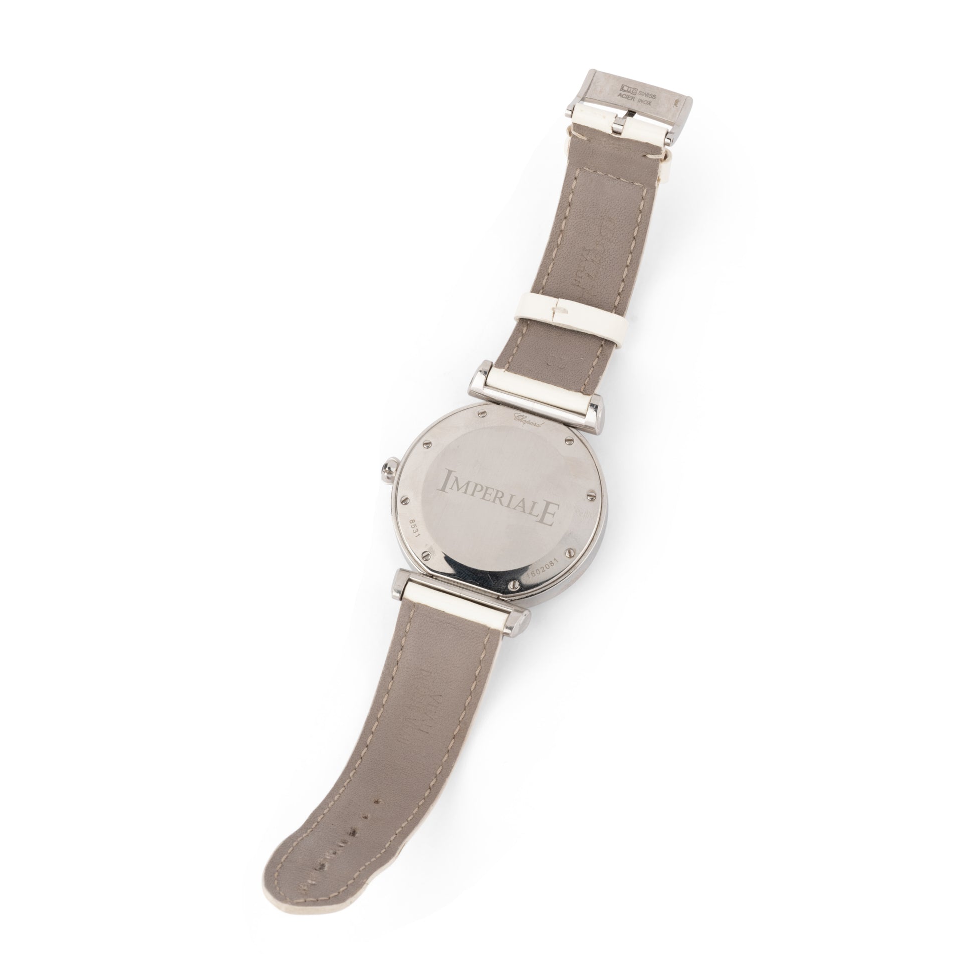 Chopard Impériale Large model watch in steel on full set leather