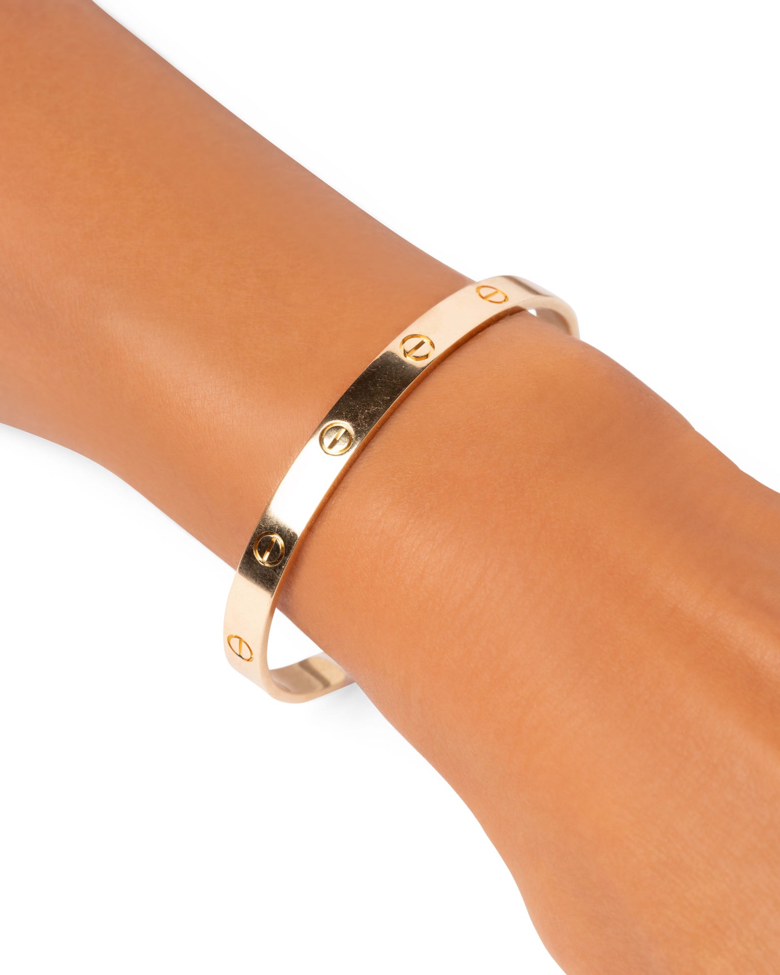 Cartier, Bracelet Love Or jaune, jonc ouvert