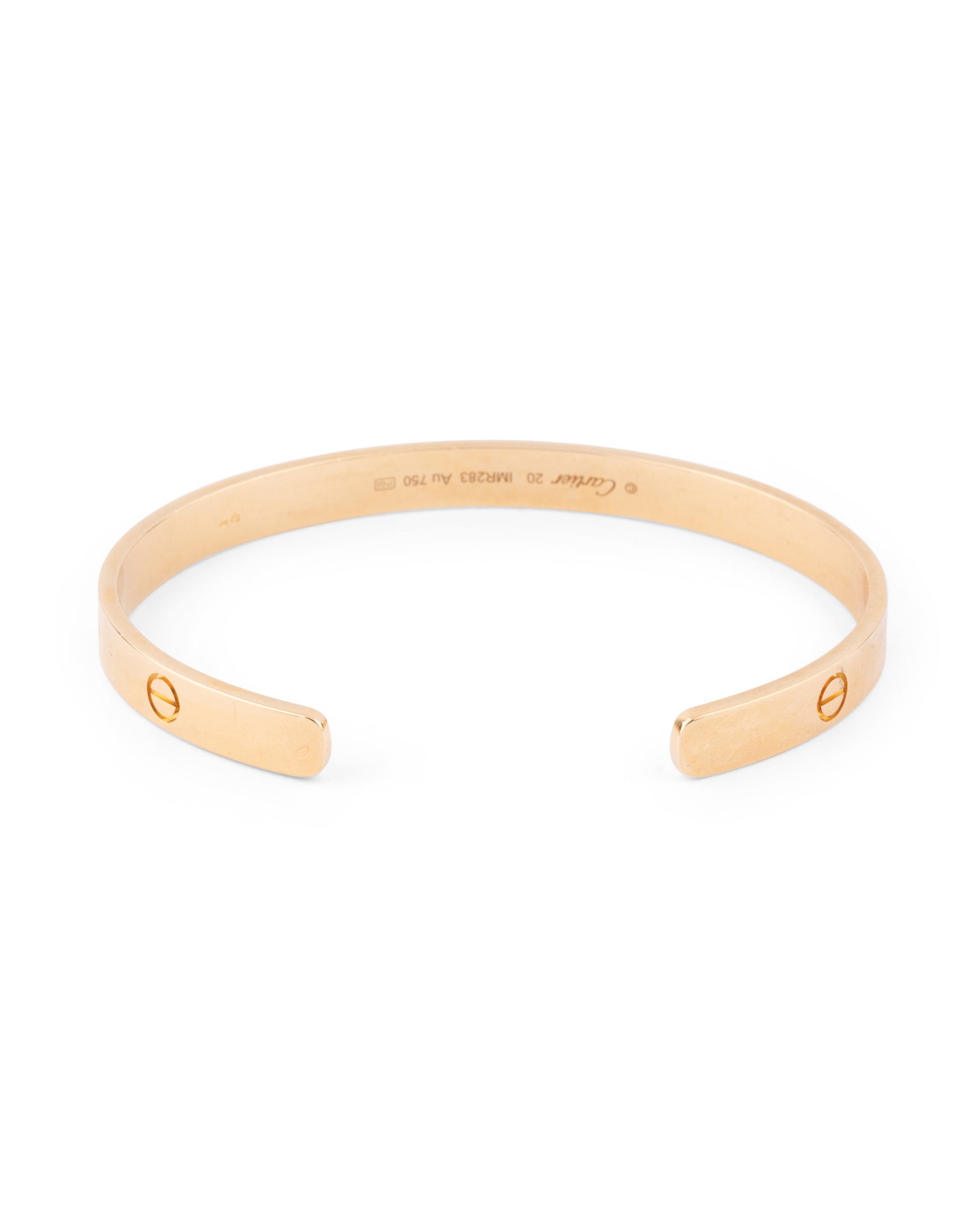 Cartier, Bracelet Love Or jaune, jonc ouvert