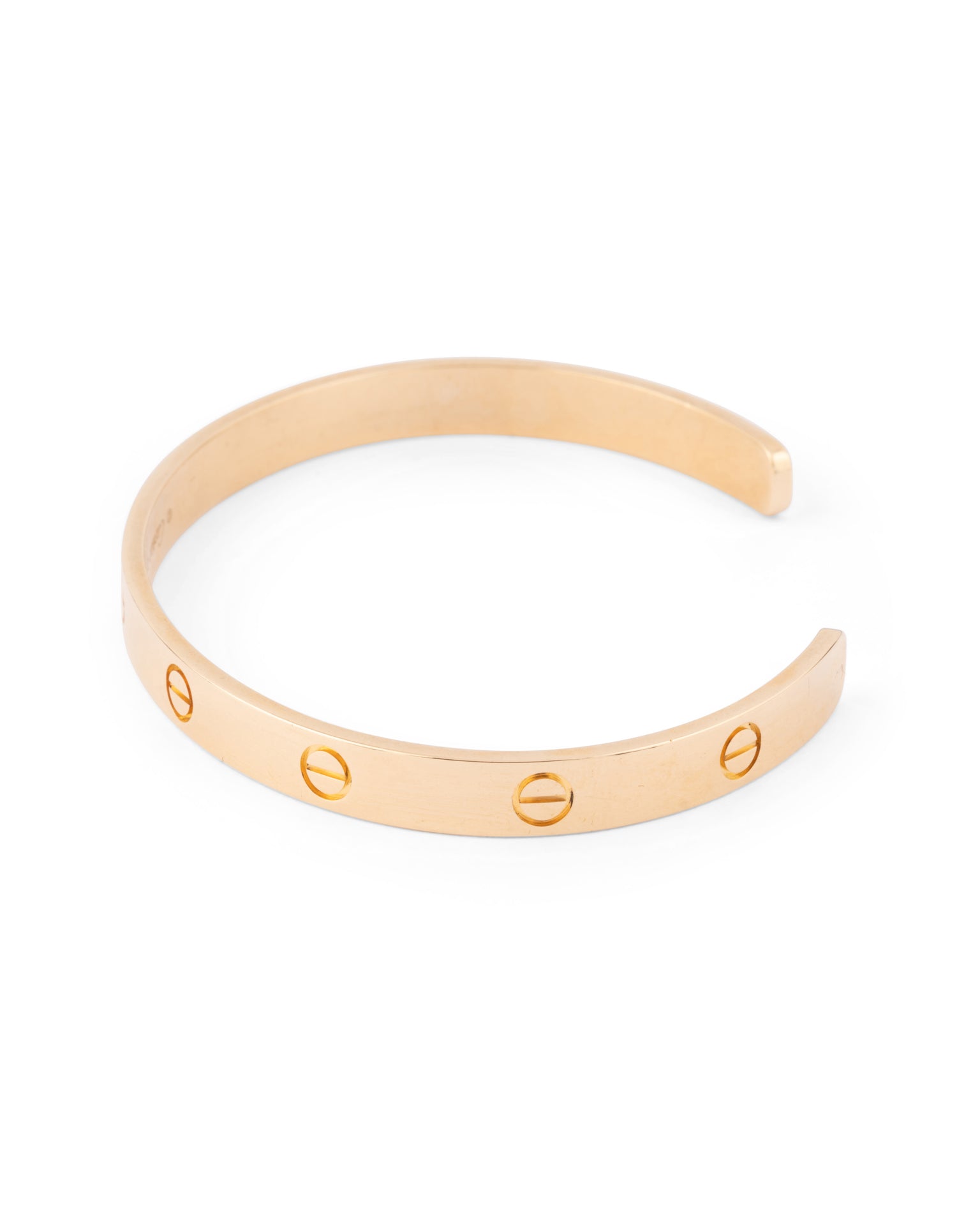 Cartier, Bracelet Love Or jaune, jonc ouvert