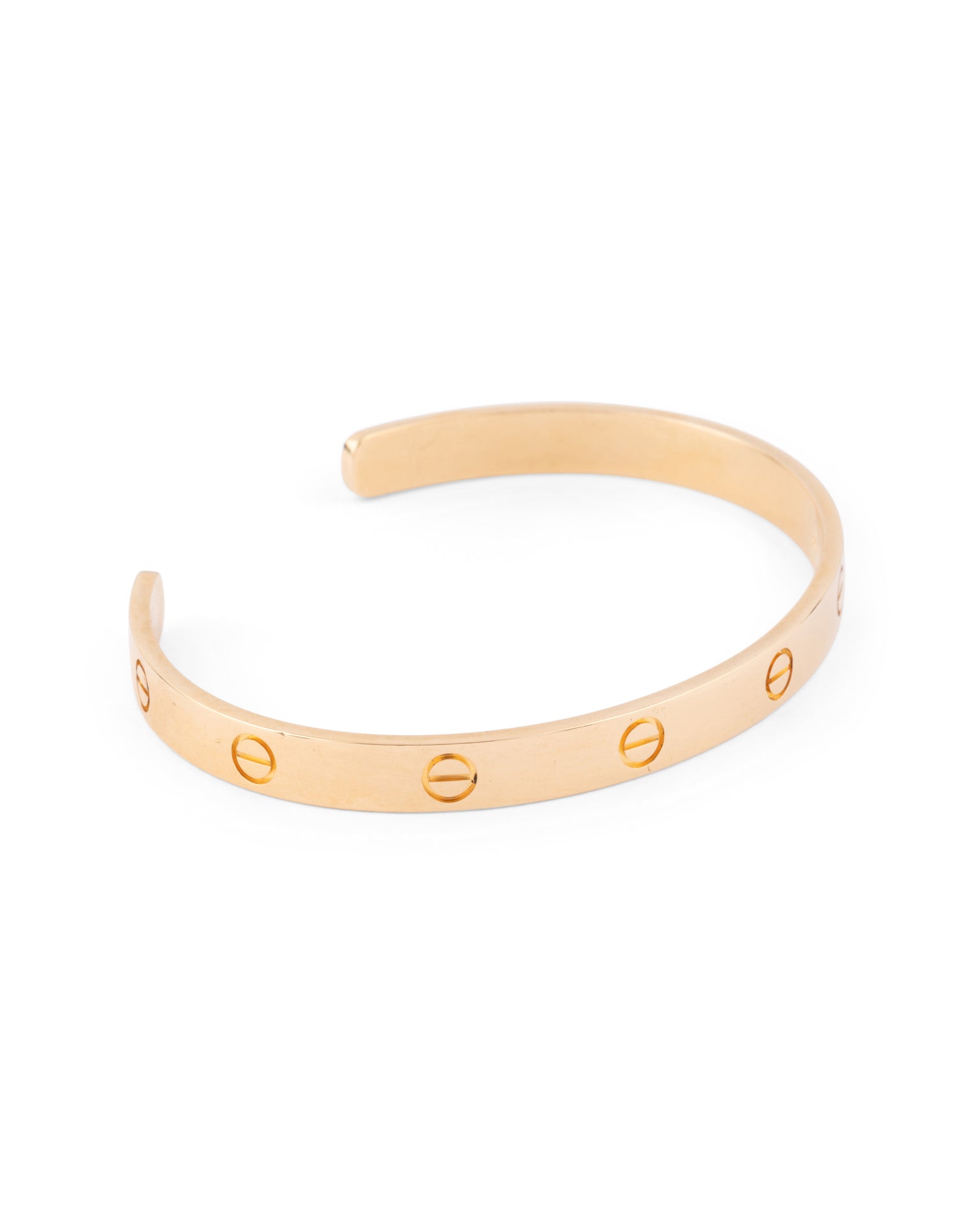Cartier, Bracelet Love Or jaune, jonc ouvert