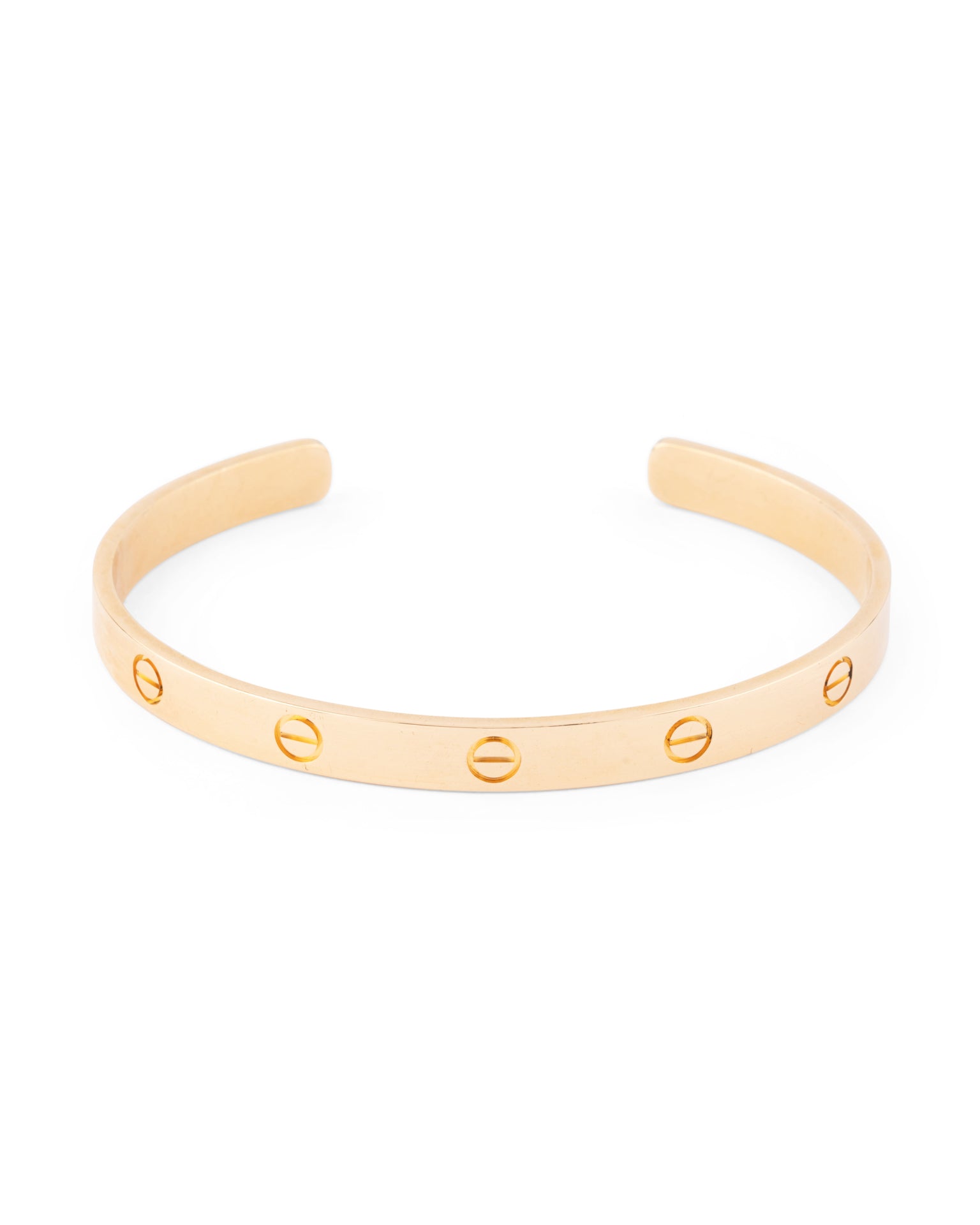 Cartier, Bracelet Love Or jaune, jonc ouvert