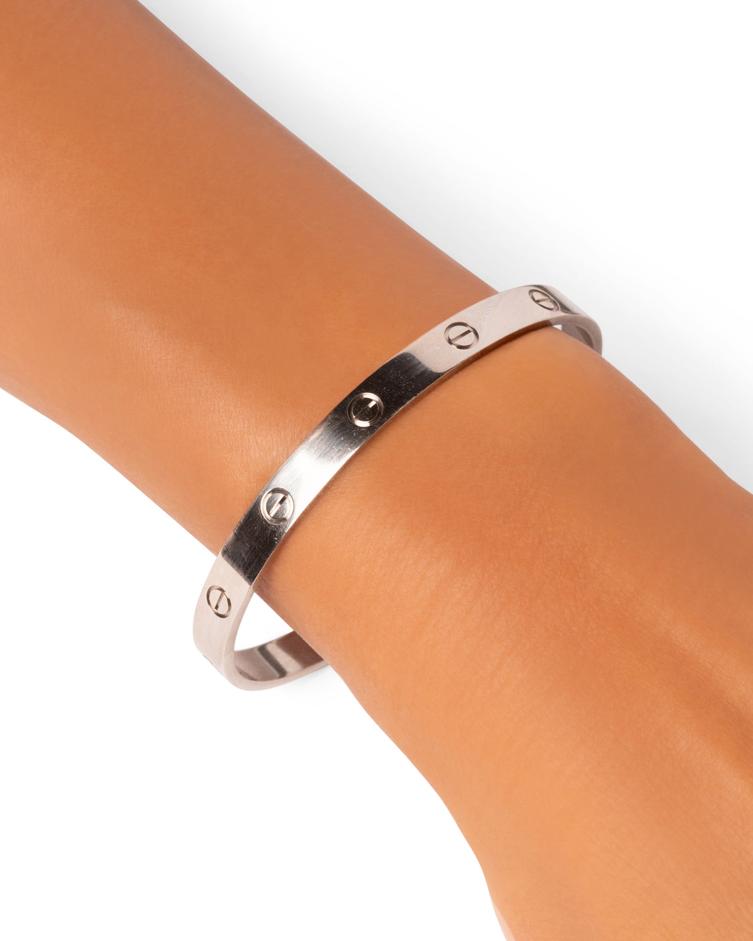 Cartier, Bracelet Love ouvert en Or gris 18K