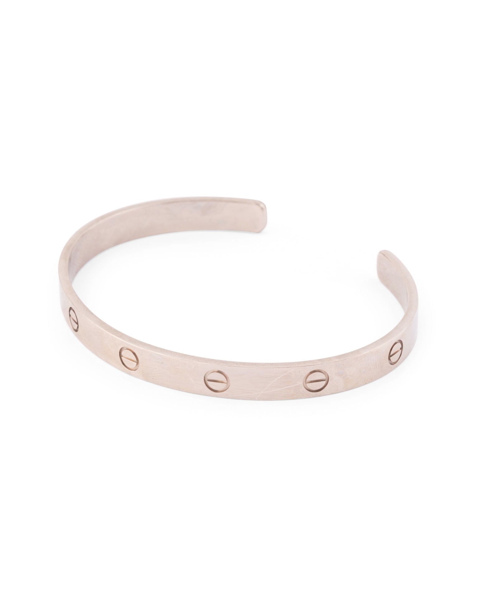 Cartier, Bracelet Love ouvert en Or gris 18K