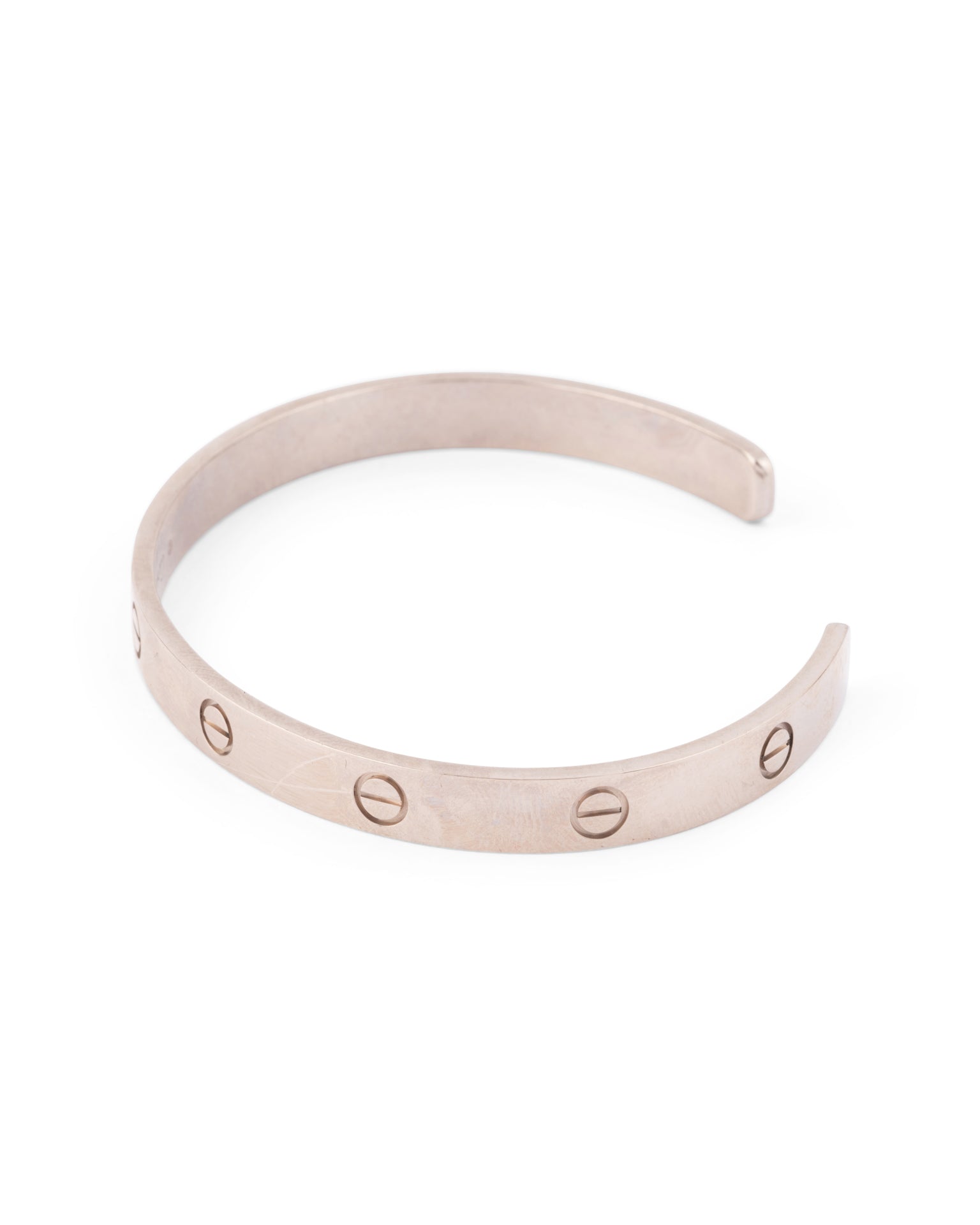 Cartier, Bracelet Love ouvert en Or gris 18K