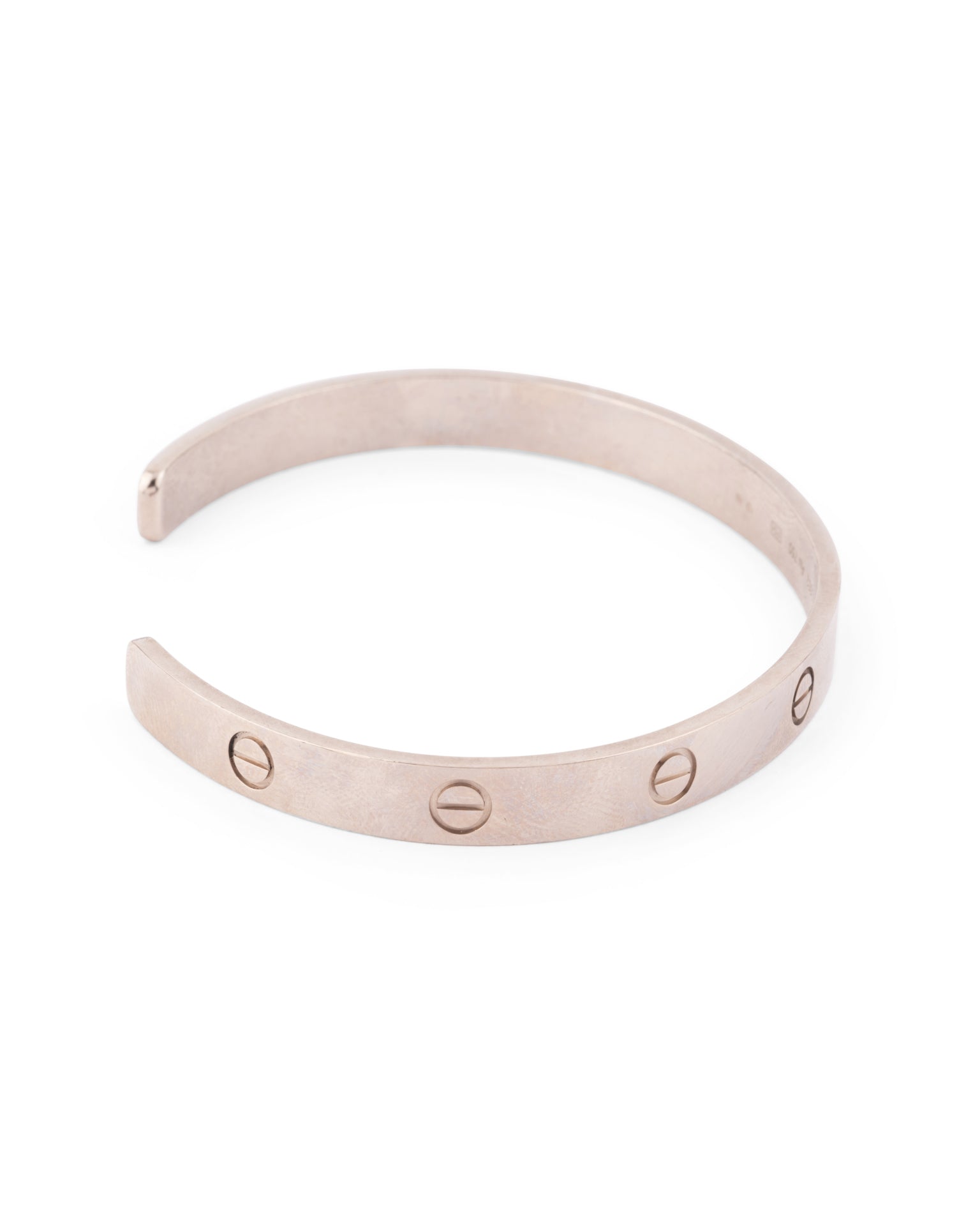 Cartier, Bracelet Love ouvert en Or gris 18K