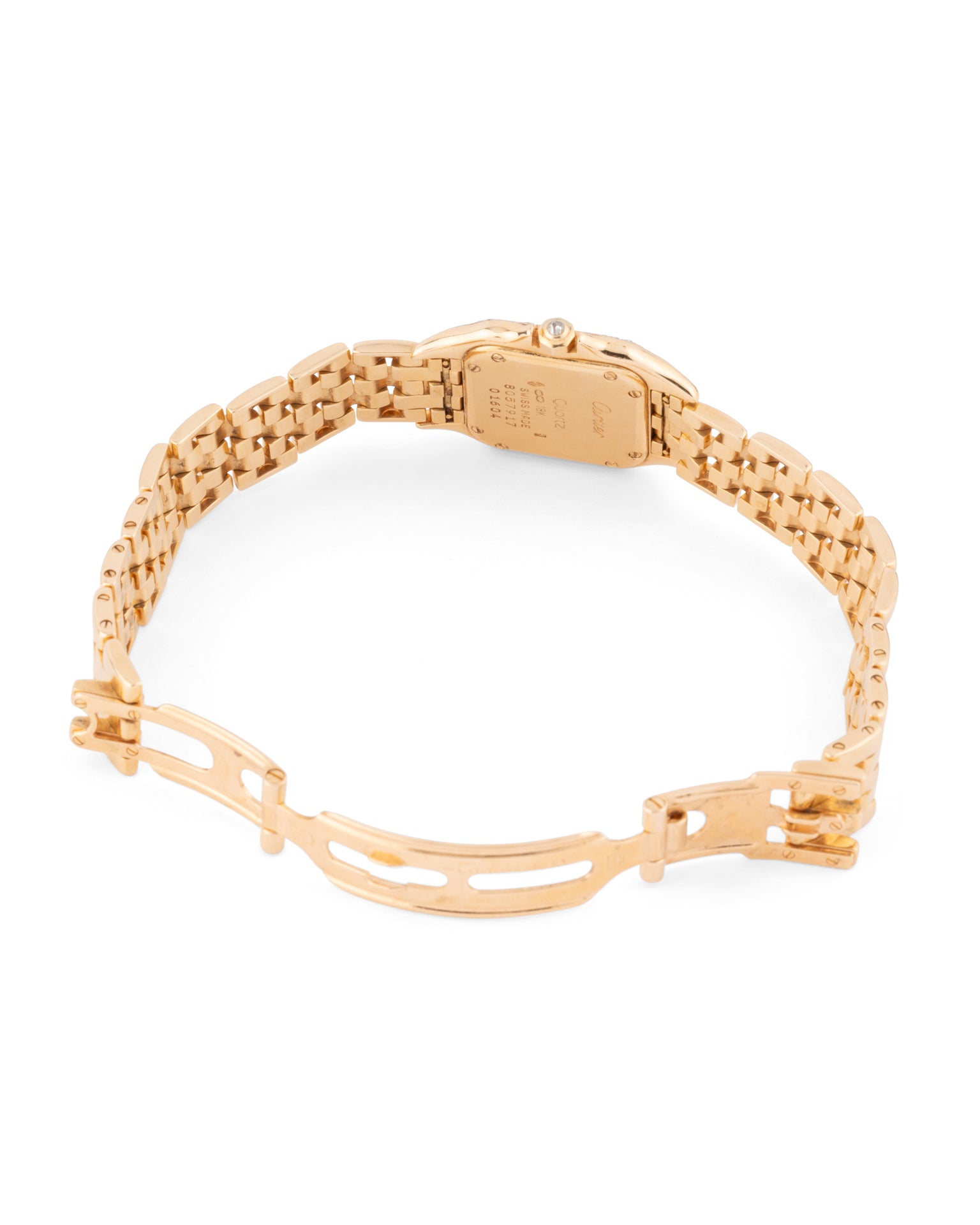 Cartier, Vintage Panthère Watch in Yellow Gold and Diamonds