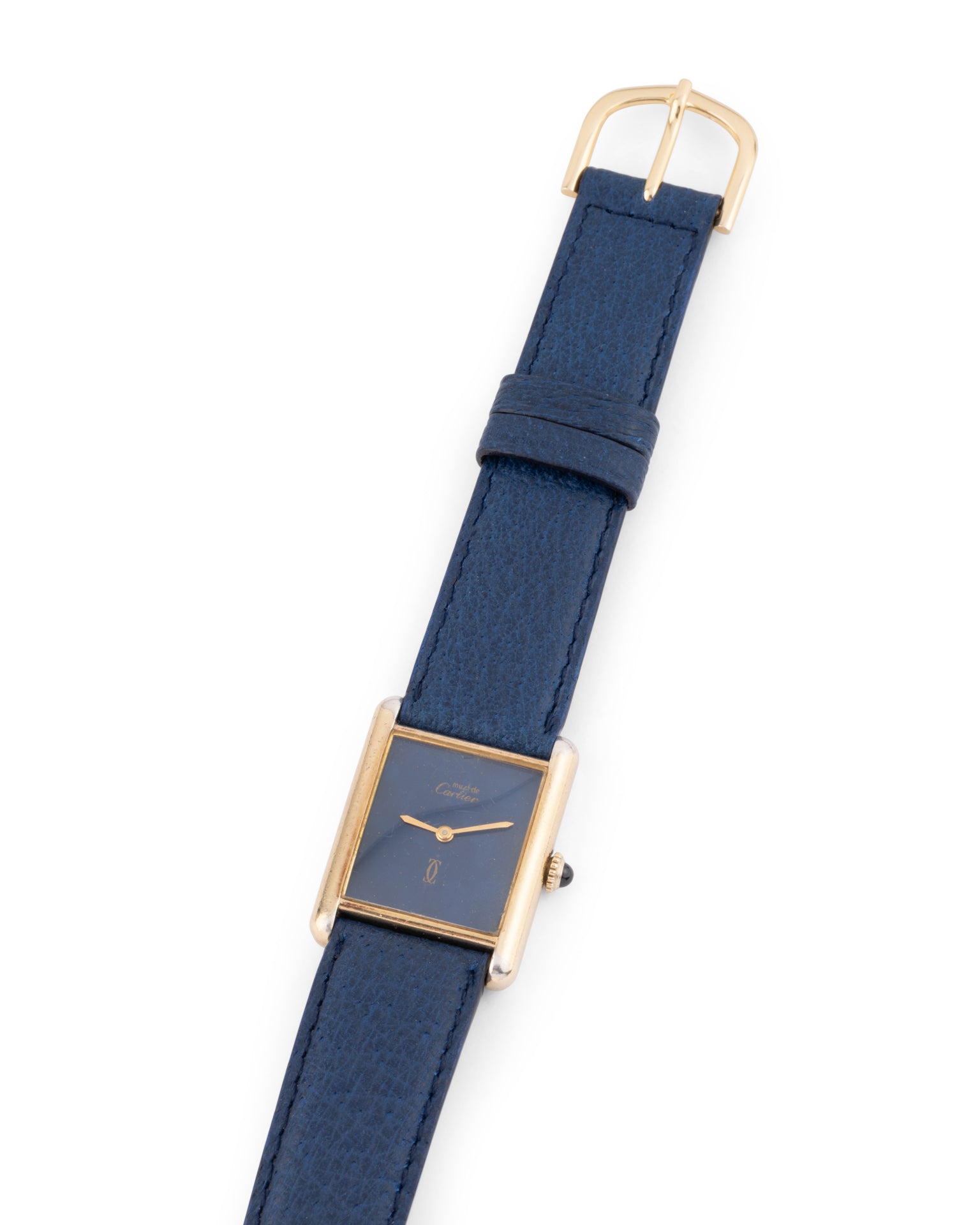 Cartier, Tank Must Vermeil Watch on Leather