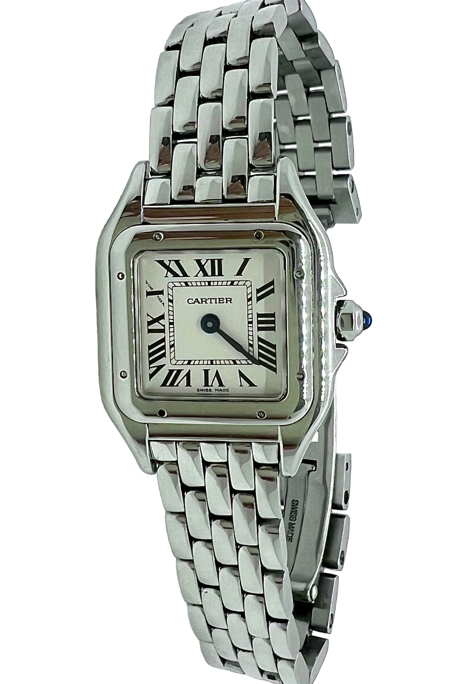 Cartier "Panthère" watch in steel, small model