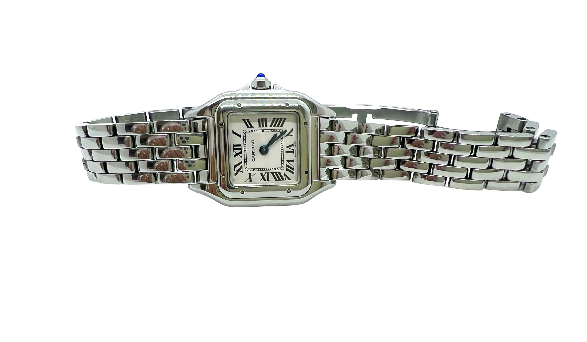 Cartier "Panthère" watch in steel, small model