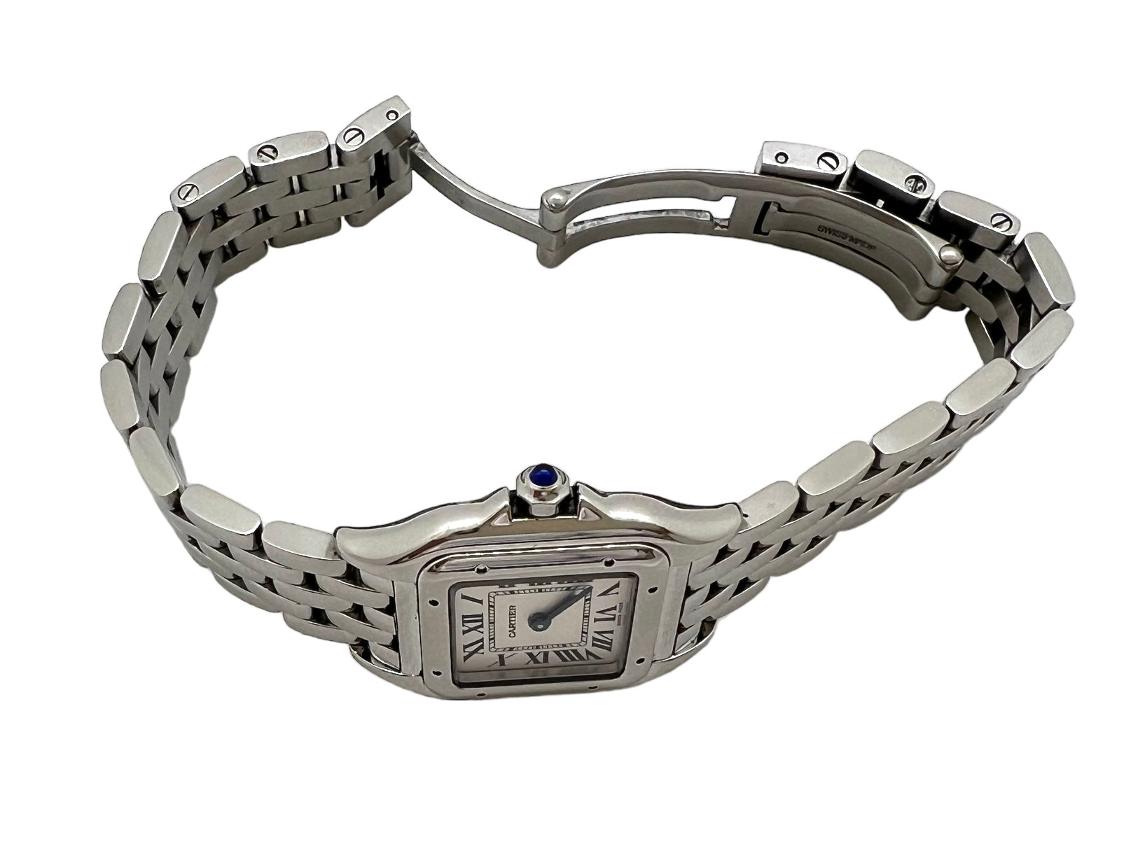 Cartier "Panthère" watch in steel, small model