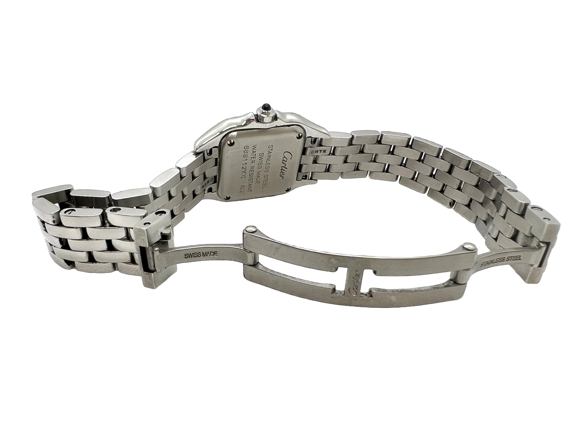 Cartier "Panthère" watch in steel, small model