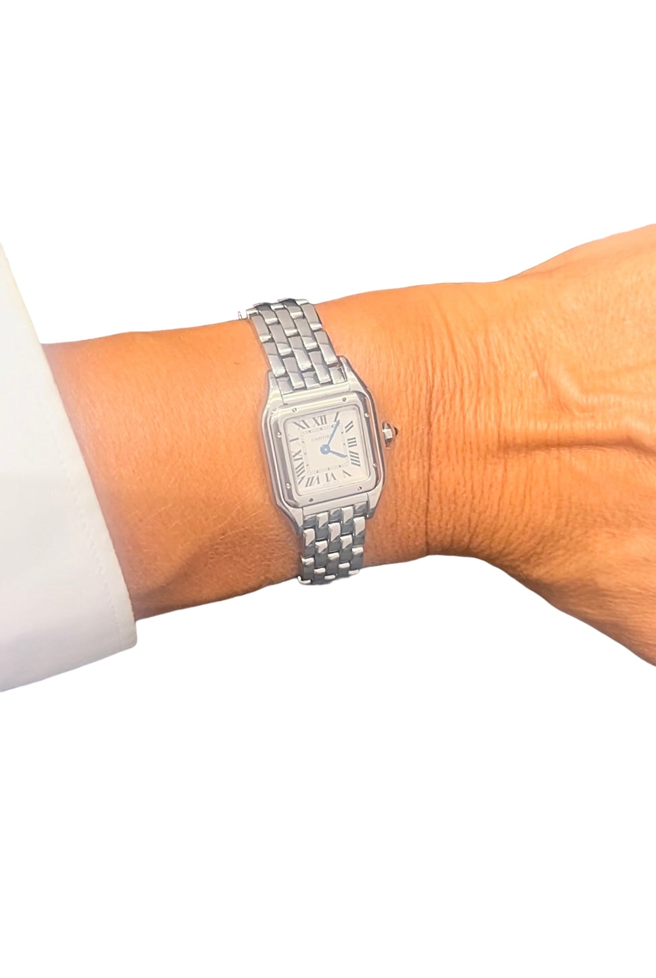Cartier "Panthère" watch in steel, small model