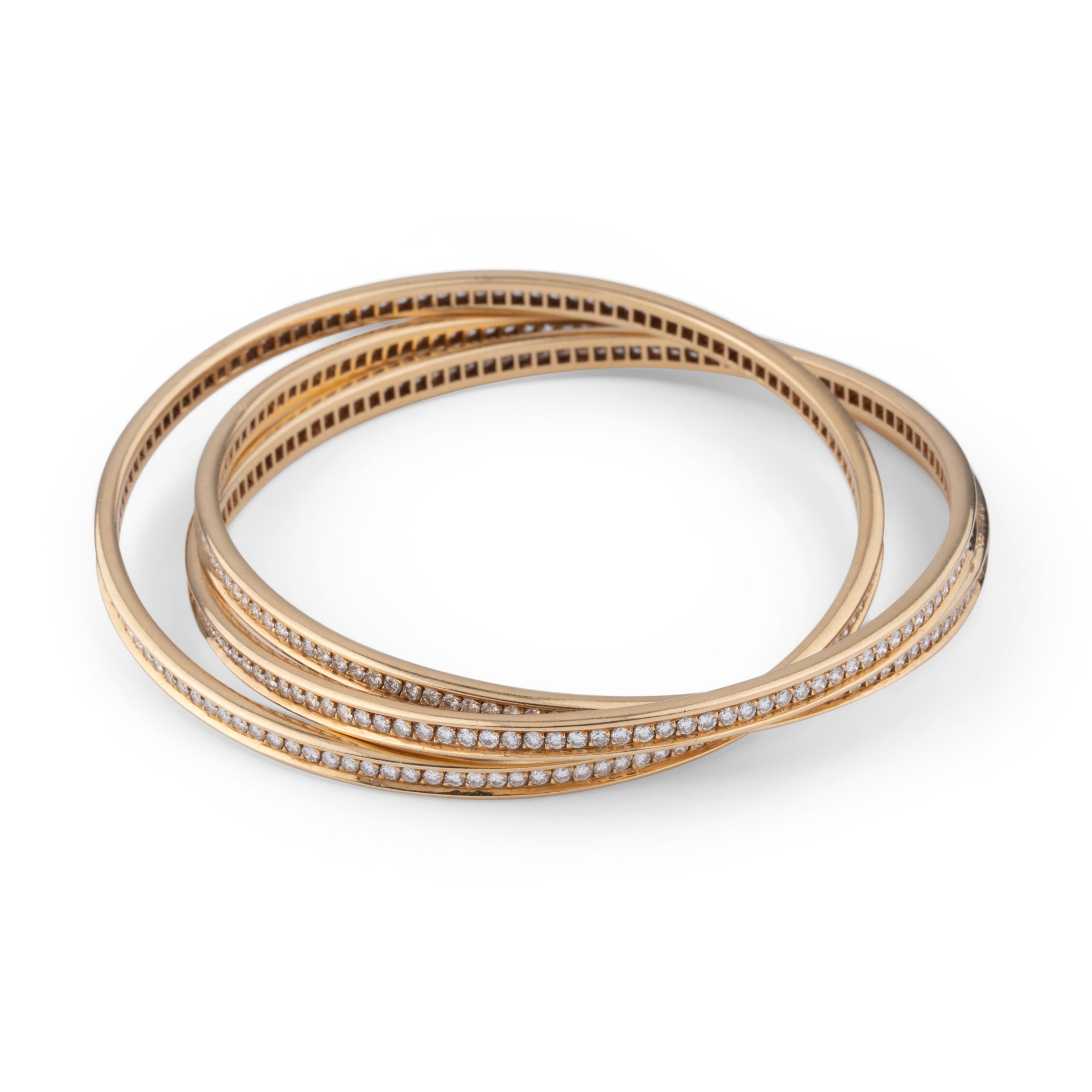 Cartier, Trinity Bracelet Gold and Diamonds