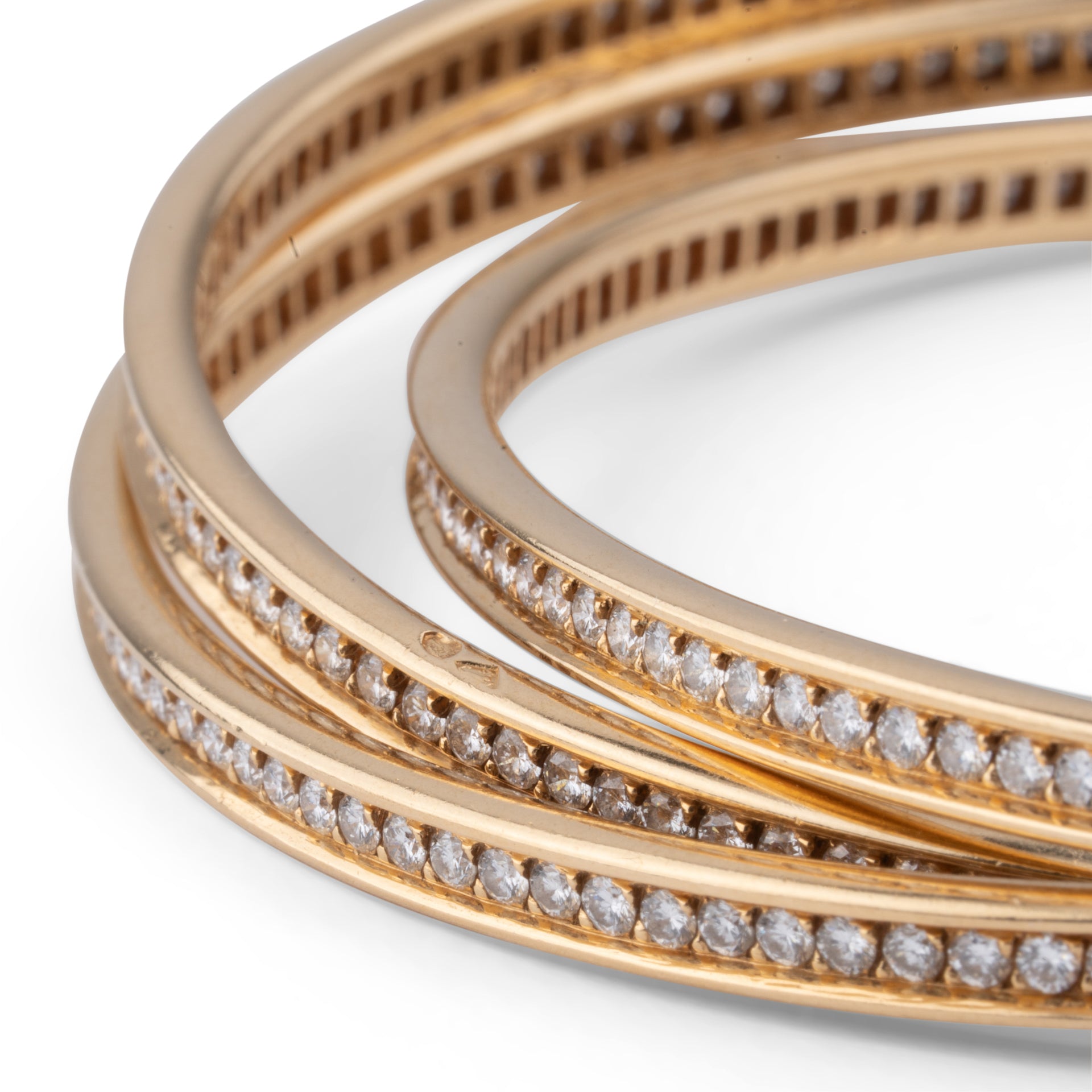 Cartier, Trinity Bracelet Gold and Diamonds