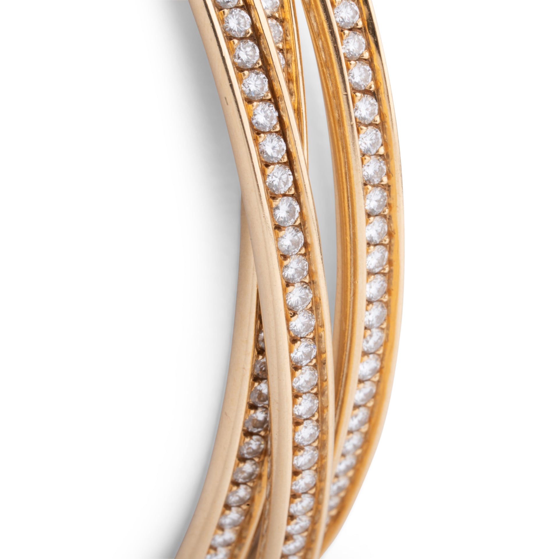 Cartier, Trinity Bracelet Or et Diamants