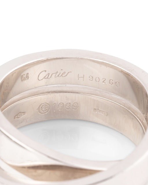Cartier bague Vintage en or blanc 18K - Maison Eloe