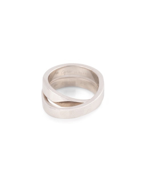 Cartier bague Vintage en or blanc 18K