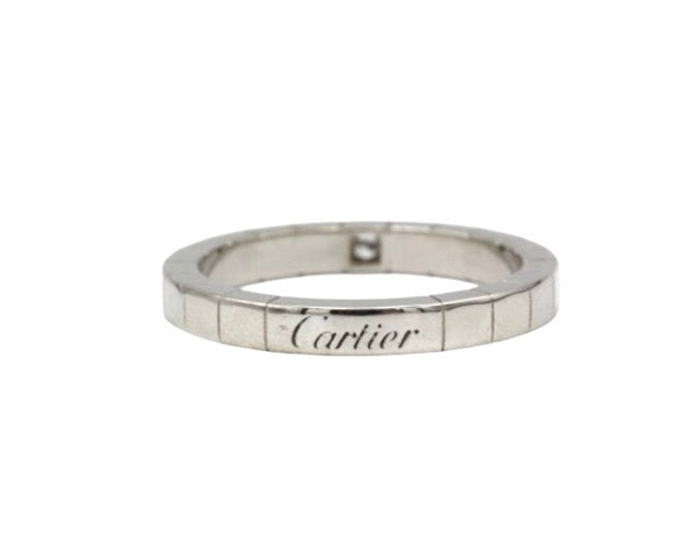 Cartier "Lanière" ring in white gold and diamond